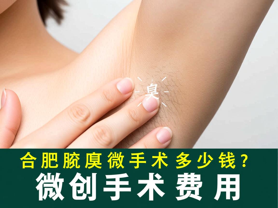 合肥腋臭微创手术多少钱？解析腋臭微创手术费用