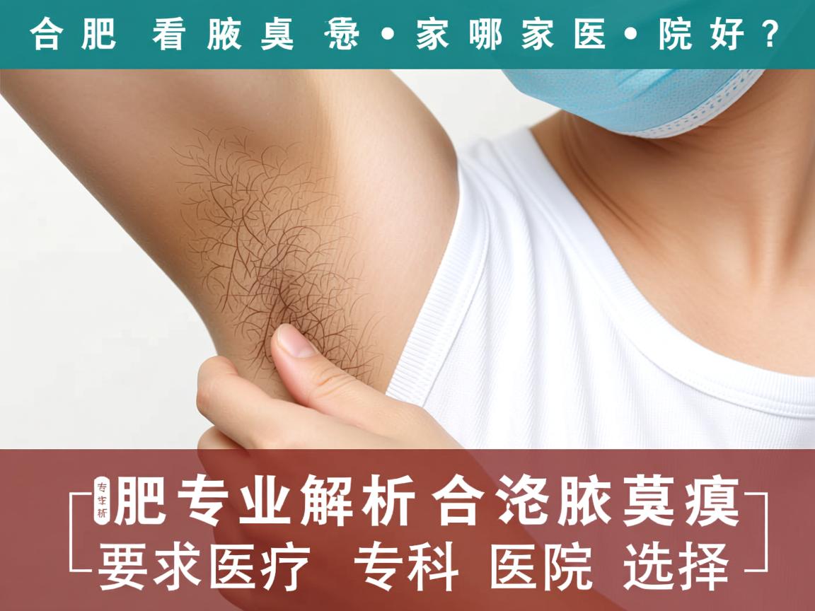 合肥看腋臭哪家医院好？专业解析合肥腋臭专科医院选择