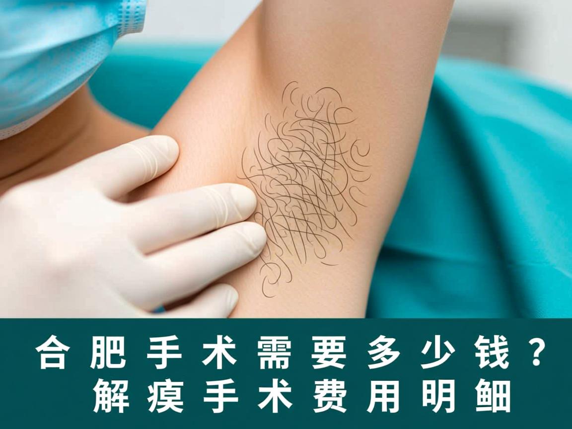 合肥腋臭手术需要多少钱？解析腋臭手术费用明细