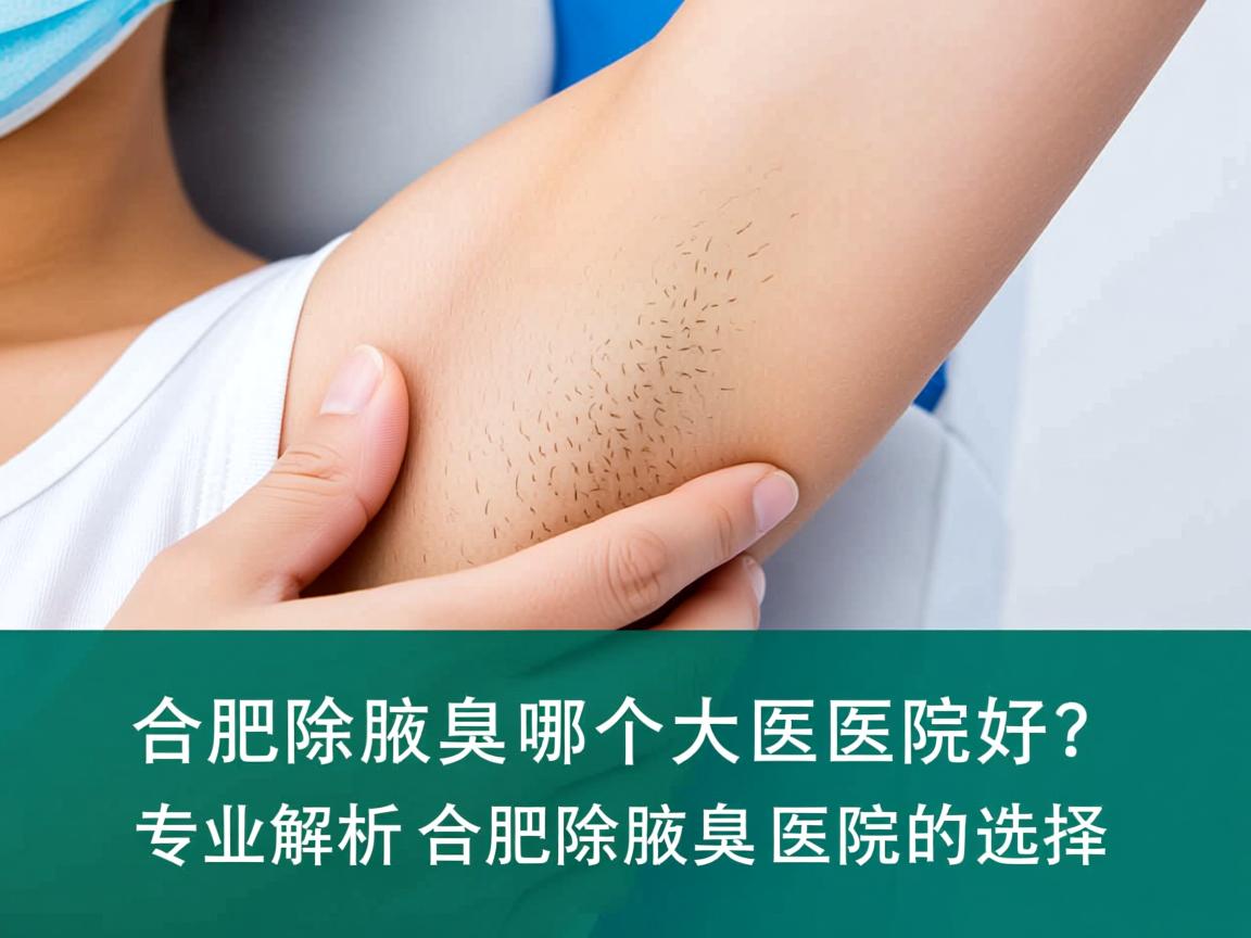 合肥除腋臭哪个大医院好？专业解析合肥除腋臭医院的选择