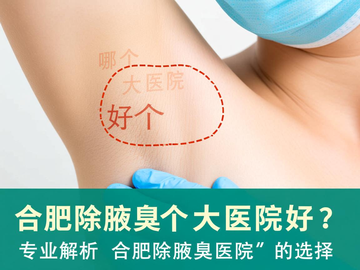 合肥除腋臭哪个大医院好？专业解析合肥除腋臭医院的选择