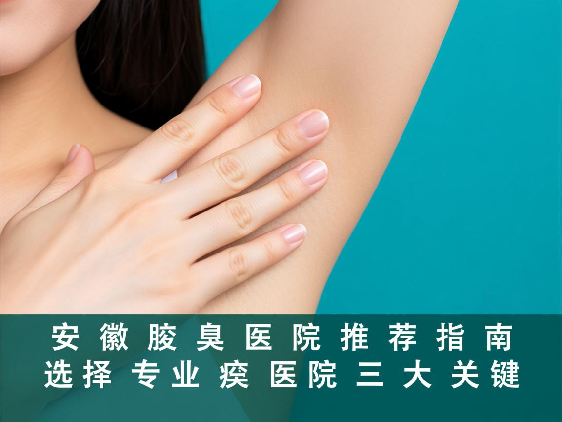 安徽腋臭医院推荐指南，选择专业腋臭医院的三大关键