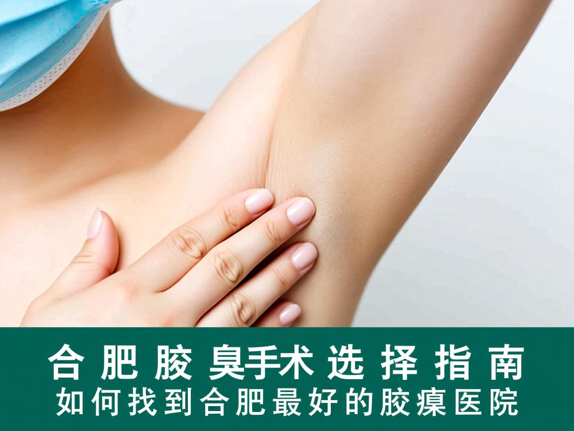合肥腋臭手术选择指南，如何找到合肥最好的腋臭医院