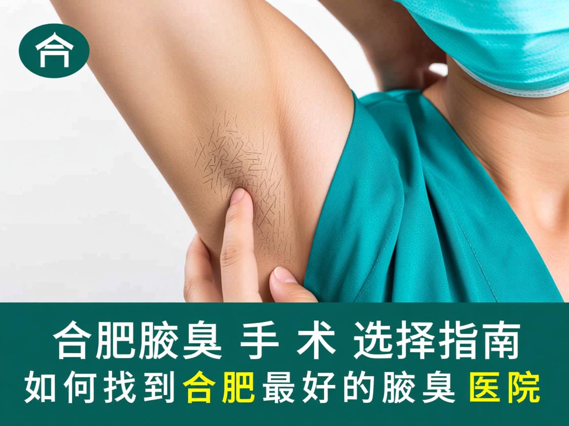 合肥腋臭手术选择指南，如何找到合肥最好的腋臭医院
