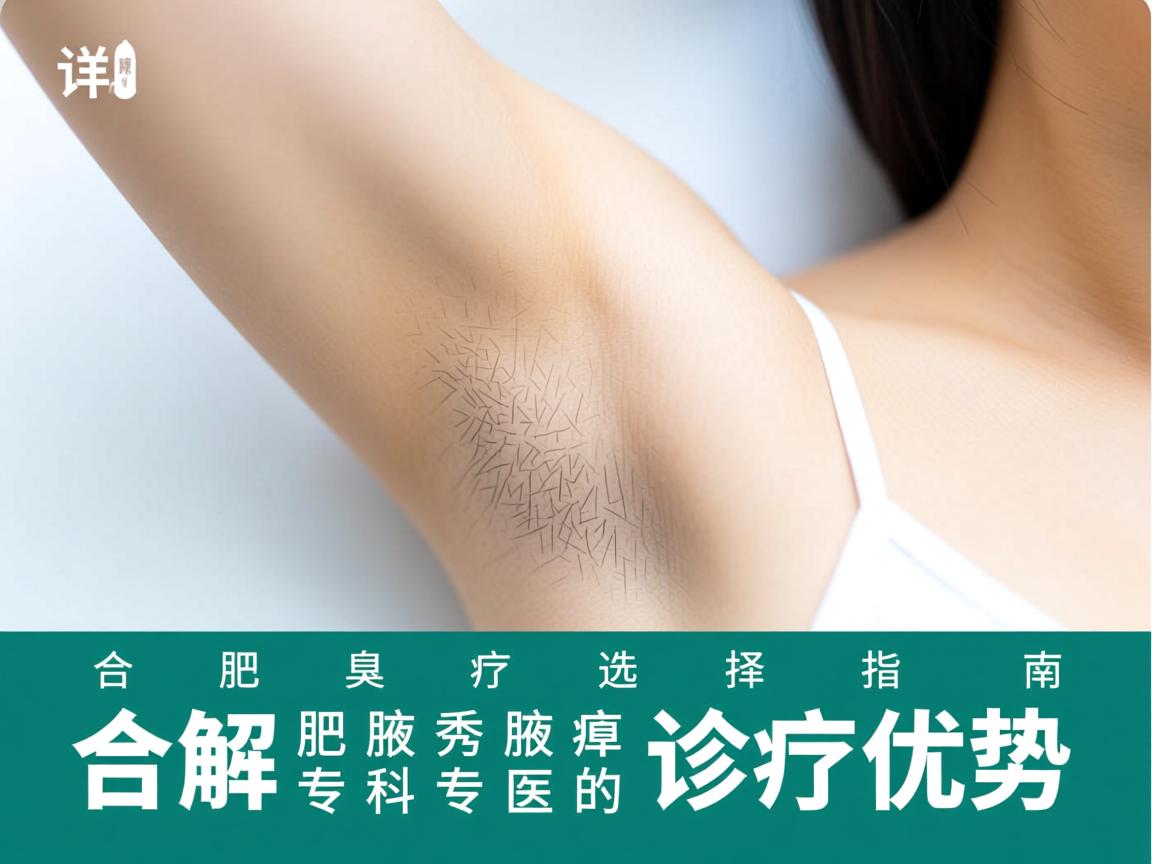 合肥腋臭诊疗选择指南，详解合肥腋秀腋臭专科的诊疗优势