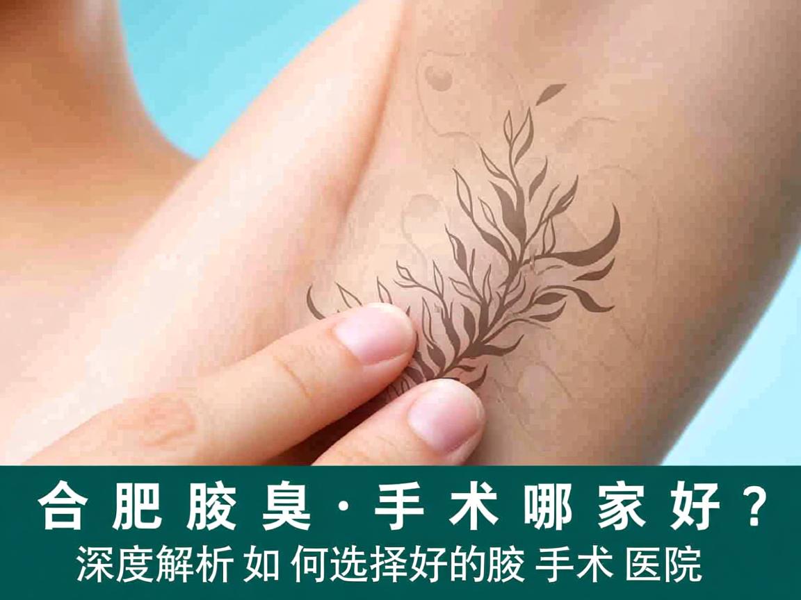 合肥腋臭手术哪家好？深度解析如何选择好的腋臭手术医院