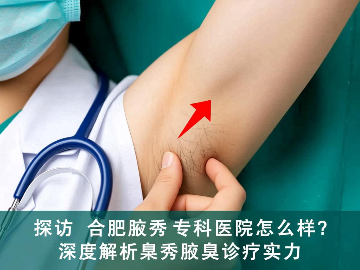 探访合肥腋秀腋臭专科医院怎么样？深度解析腋秀腋臭诊疗实力