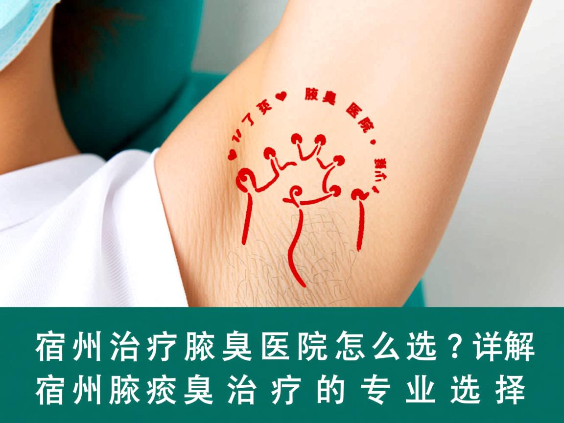 宿州治疗腋臭医院怎么选？详解宿州腋臭治疗的专业选择