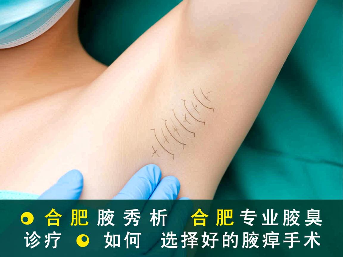 合肥腋秀解析，合肥专业腋臭诊疗，如何选择好的腋臭手术