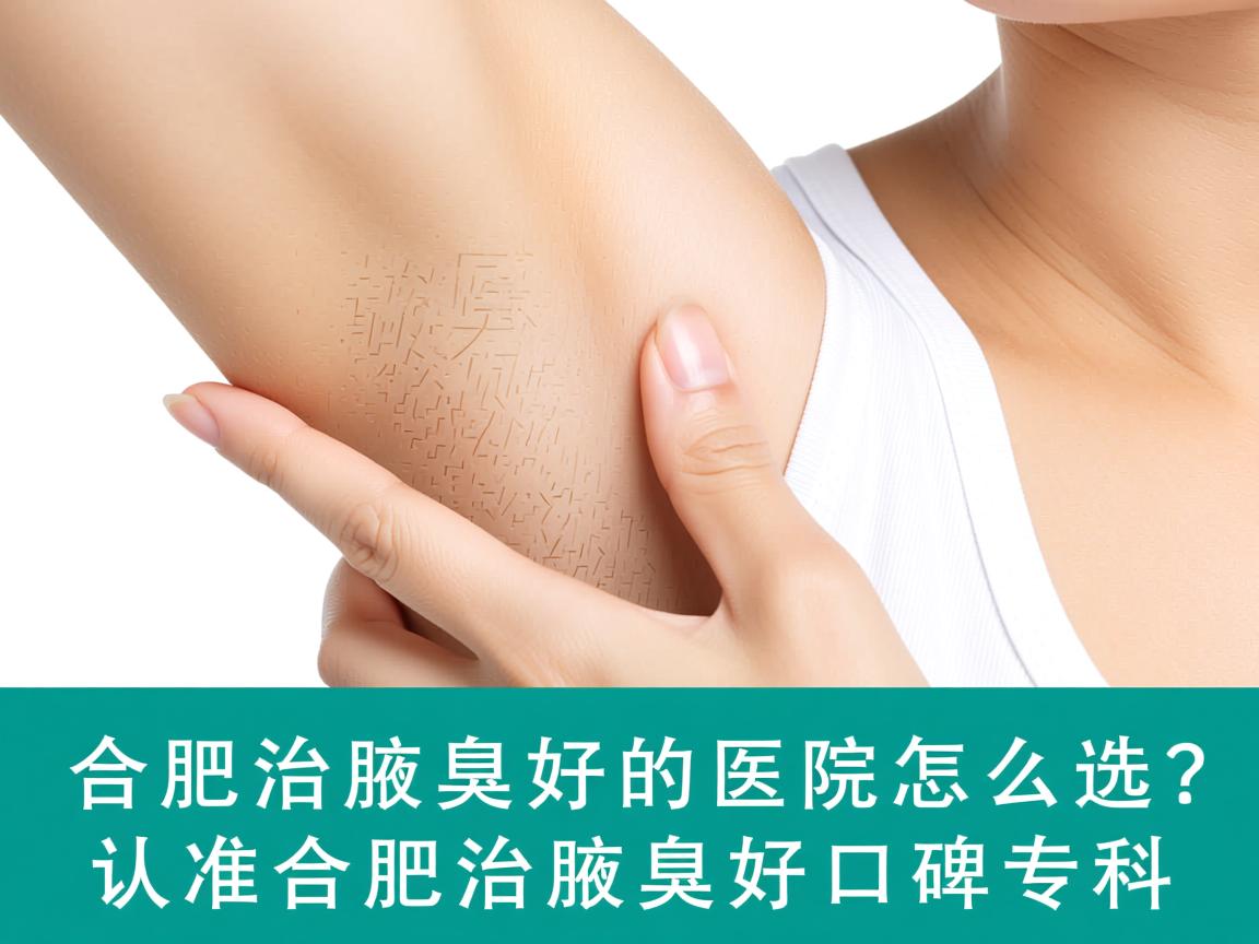 合肥治腋臭好的医院怎么选？认准合肥治腋臭好口碑专科