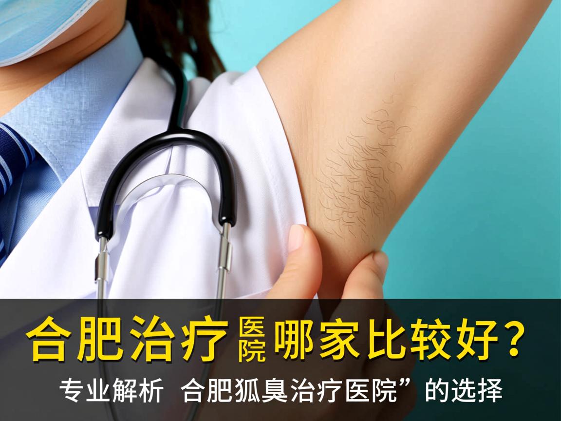 合肥治疗狐臭医院哪家比较好？专业解析合肥狐臭治疗医院的选择