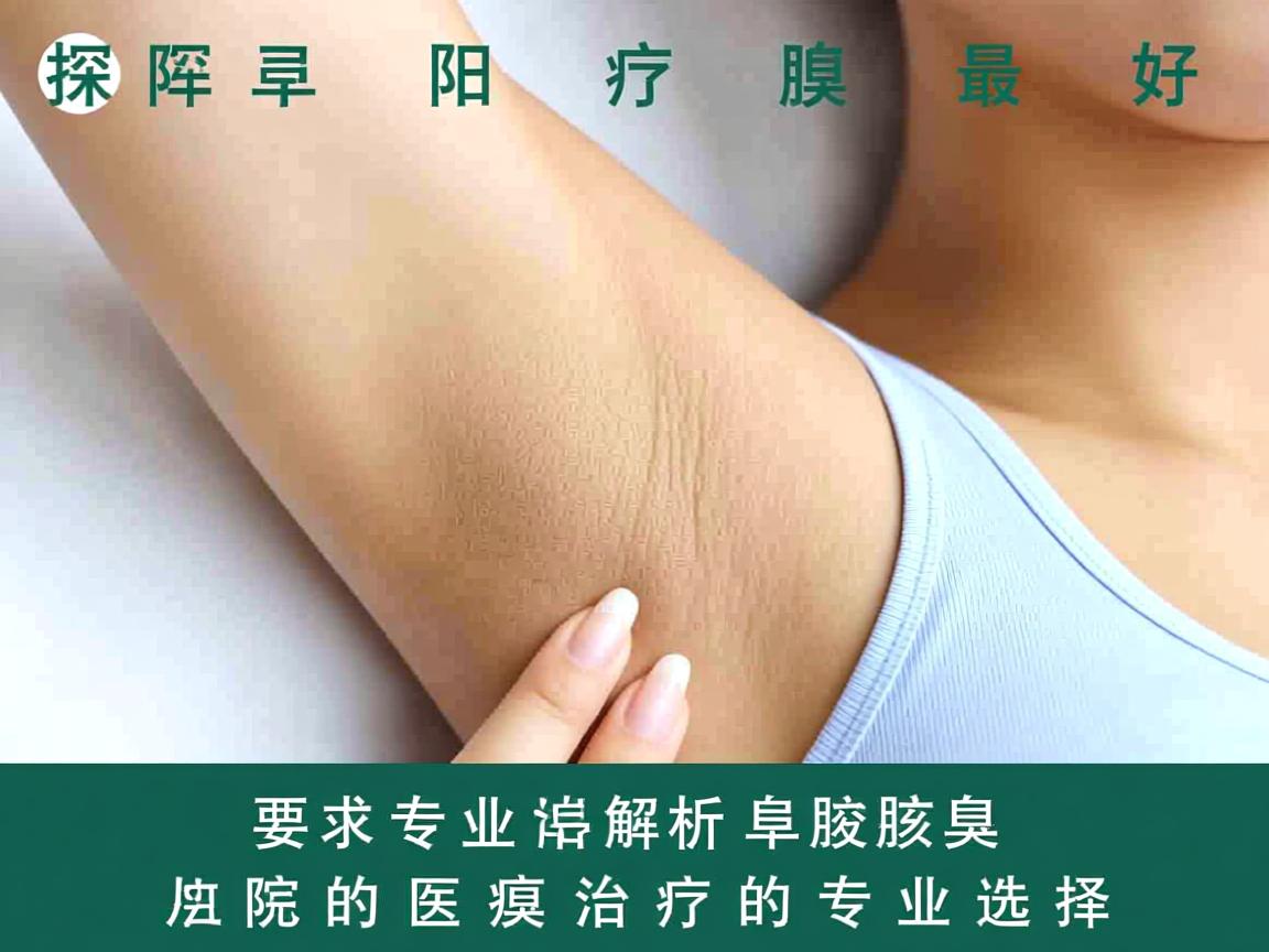 探寻阜阳治疗腋臭最好的医院，专业解析阜阳腋臭治疗的专业选择