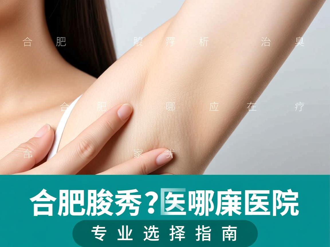 合肥腋秀解析，治疗腋臭应在合肥哪家医院？专业选择指南