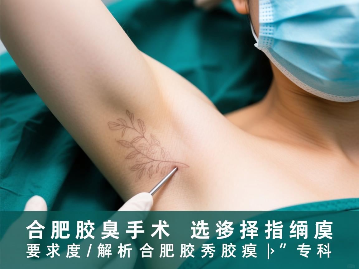 合肥腋臭手术选择指南，深度解析合肥腋秀腋臭专科