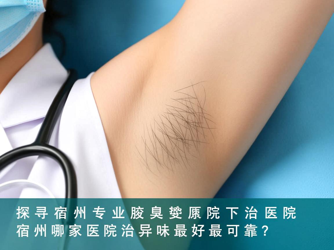探寻宿州专业腋臭医院，宿州哪家医院治腋下异味最好最可靠？