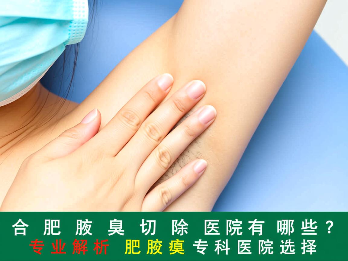合肥腋臭切除医院有哪些？专业解析合肥腋臭专科医院选择