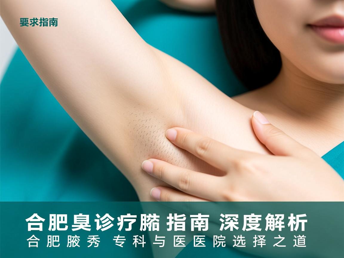合肥腋臭诊疗指南，深度解析合肥腋秀专科与医院选择之道