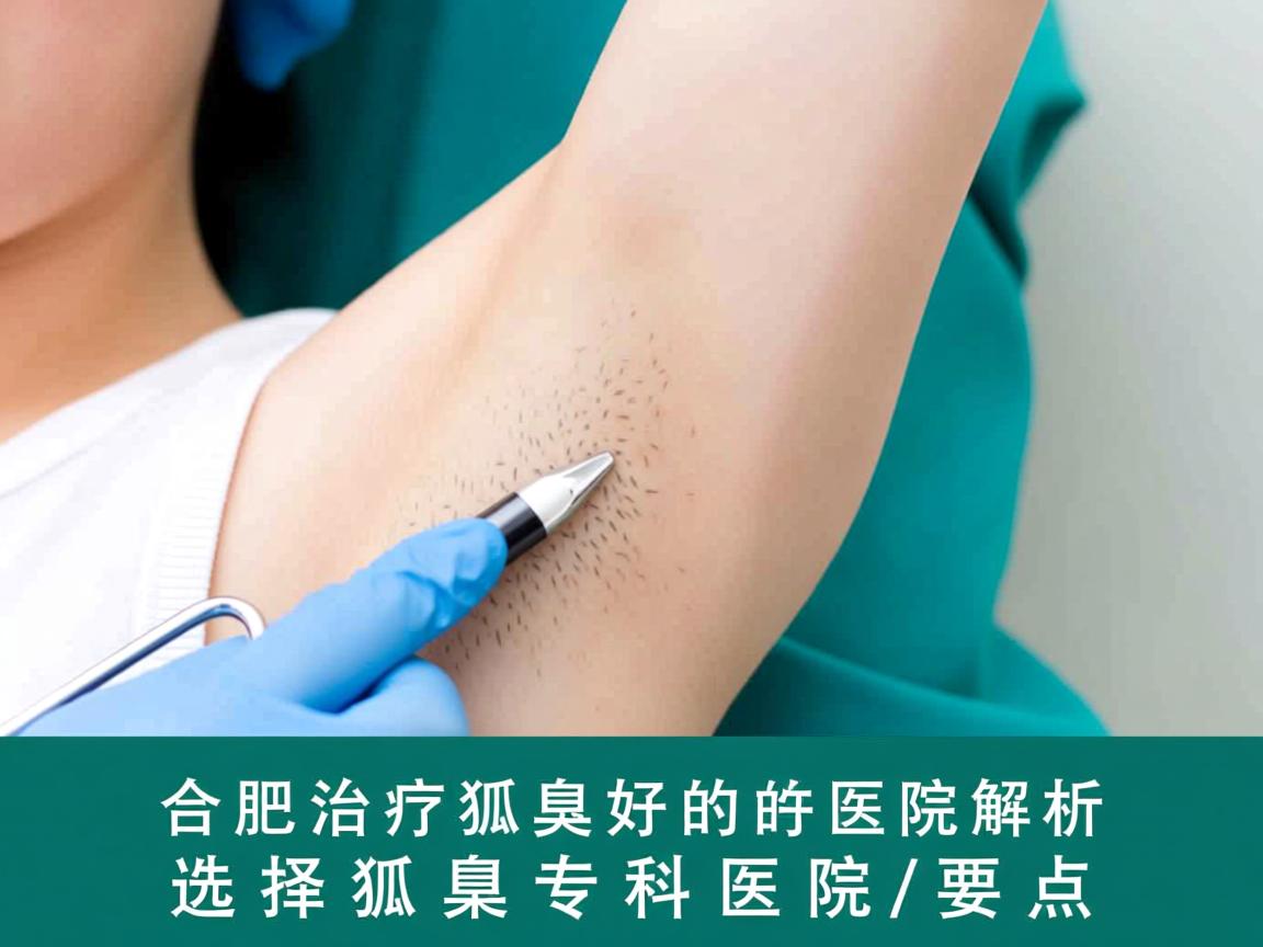 合肥治疗狐臭好的医院解析，选择狐臭专科医院的要点