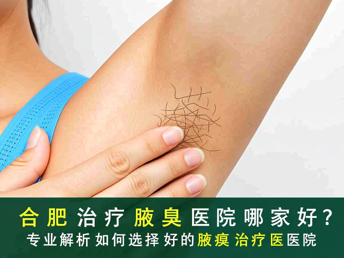 合肥治疗腋臭医院哪家好？专业解析如何选择好的腋臭治疗医院