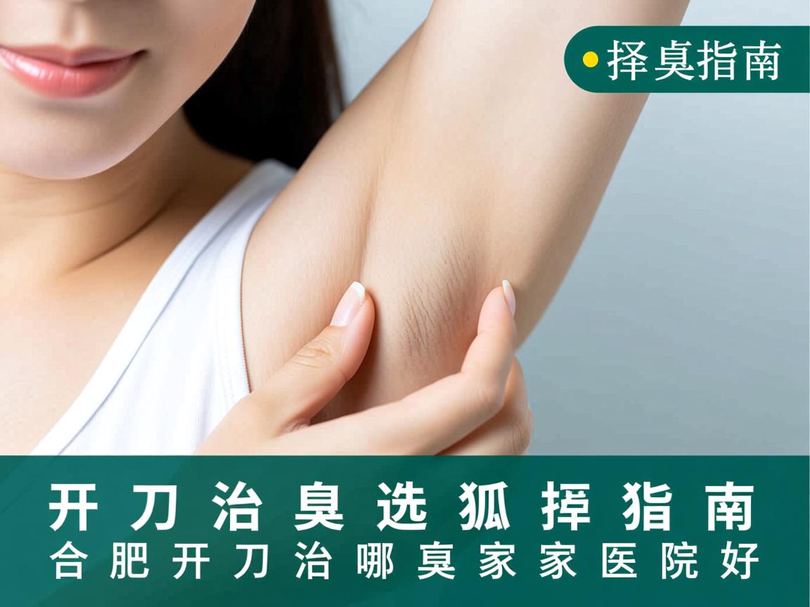 开刀治狐臭选择指南，合肥开刀治狐臭哪家医院好