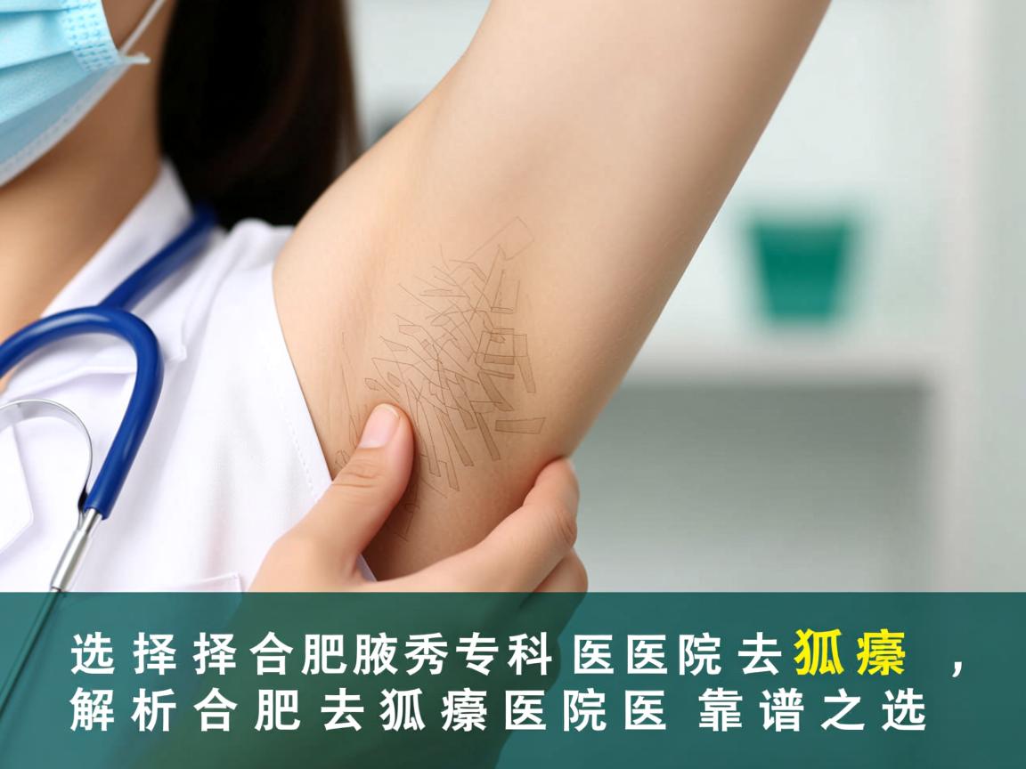 选择合肥腋秀专科医院去狐臭，解析合肥去狐臭医院的靠谱之选