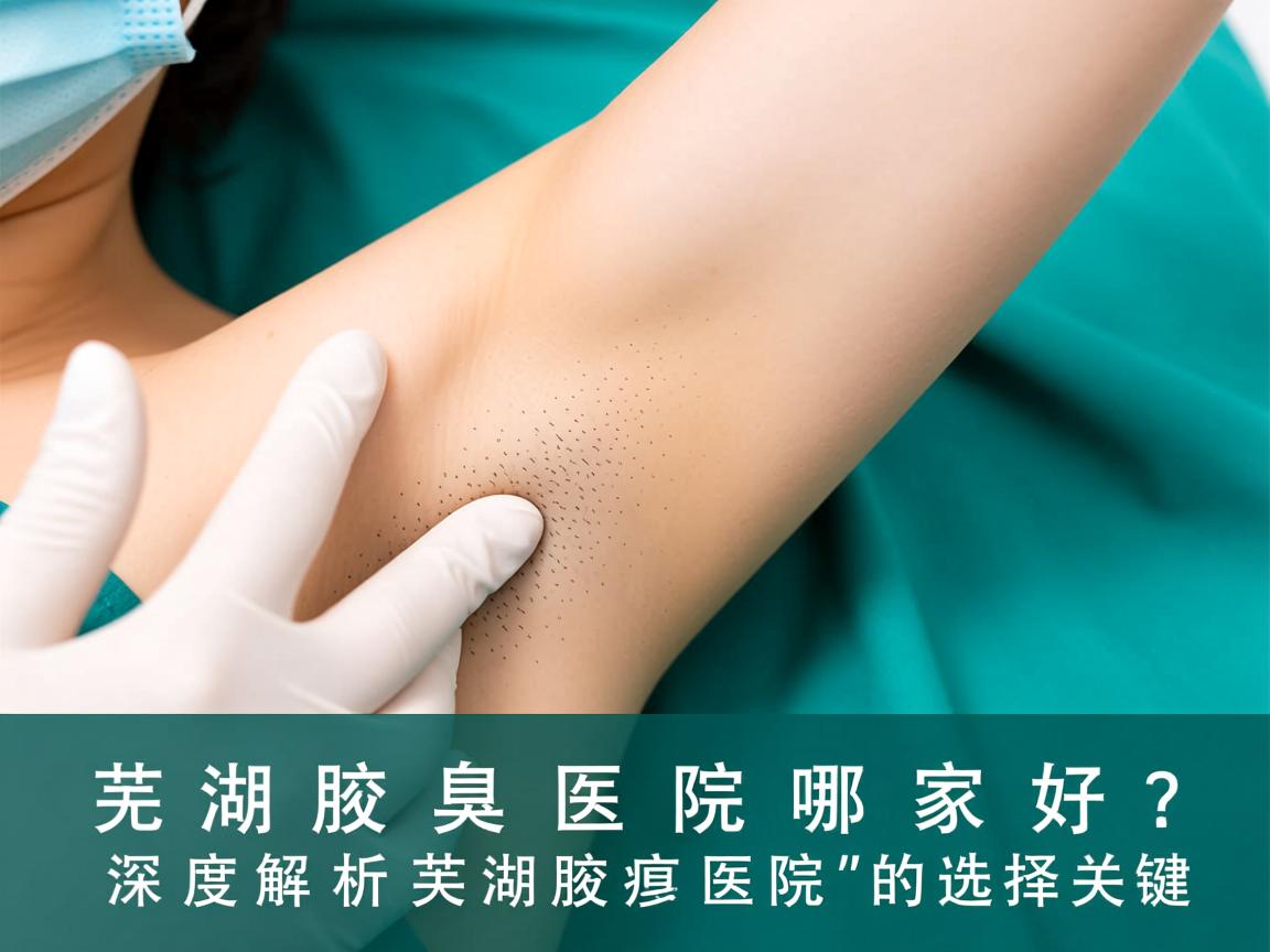 芜湖腋臭医院哪家好？深度解析芜湖腋臭医院的选择关键