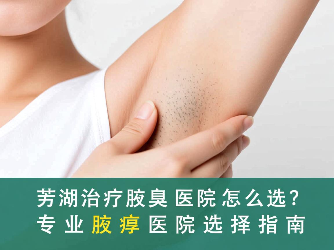 芜湖治疗腋臭医院怎么选？专业腋臭医院选择指南