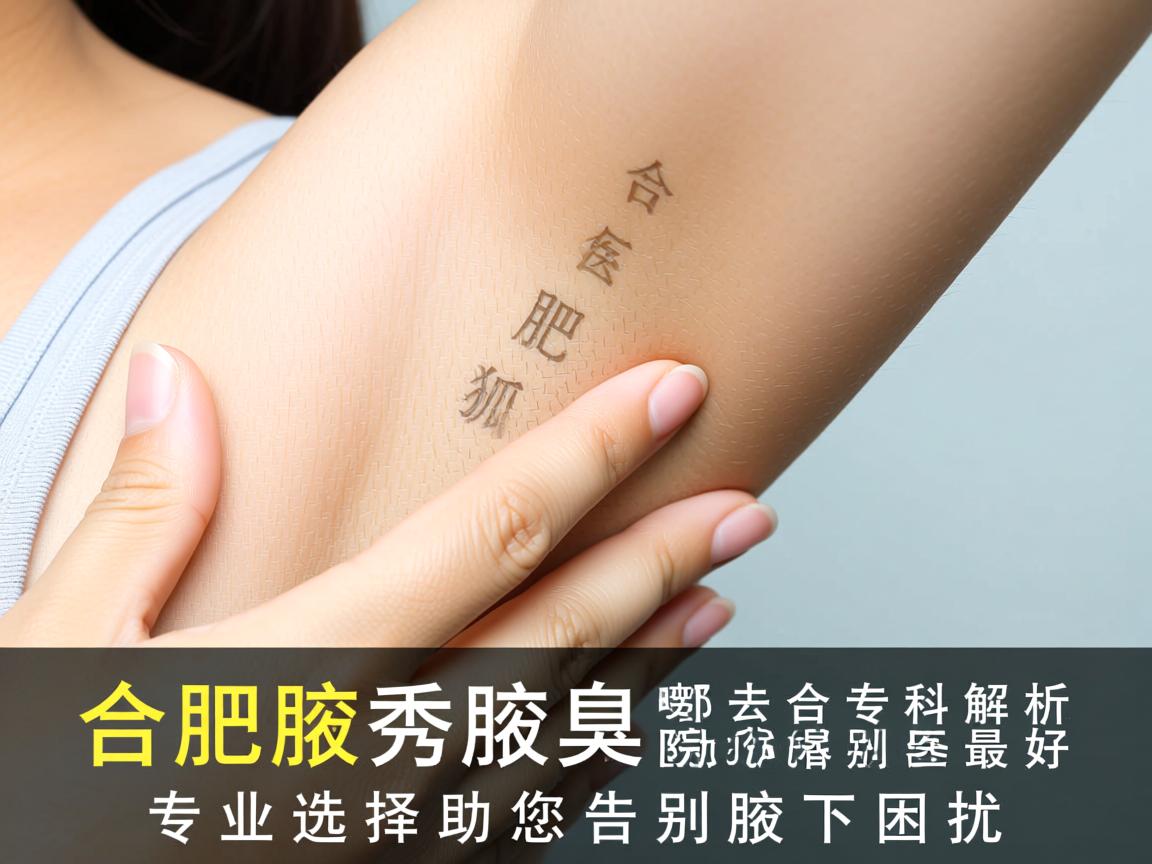 合肥腋秀腋臭专科解析，合肥哪家医院去狐臭最好，专业选择助您告别腋下困扰