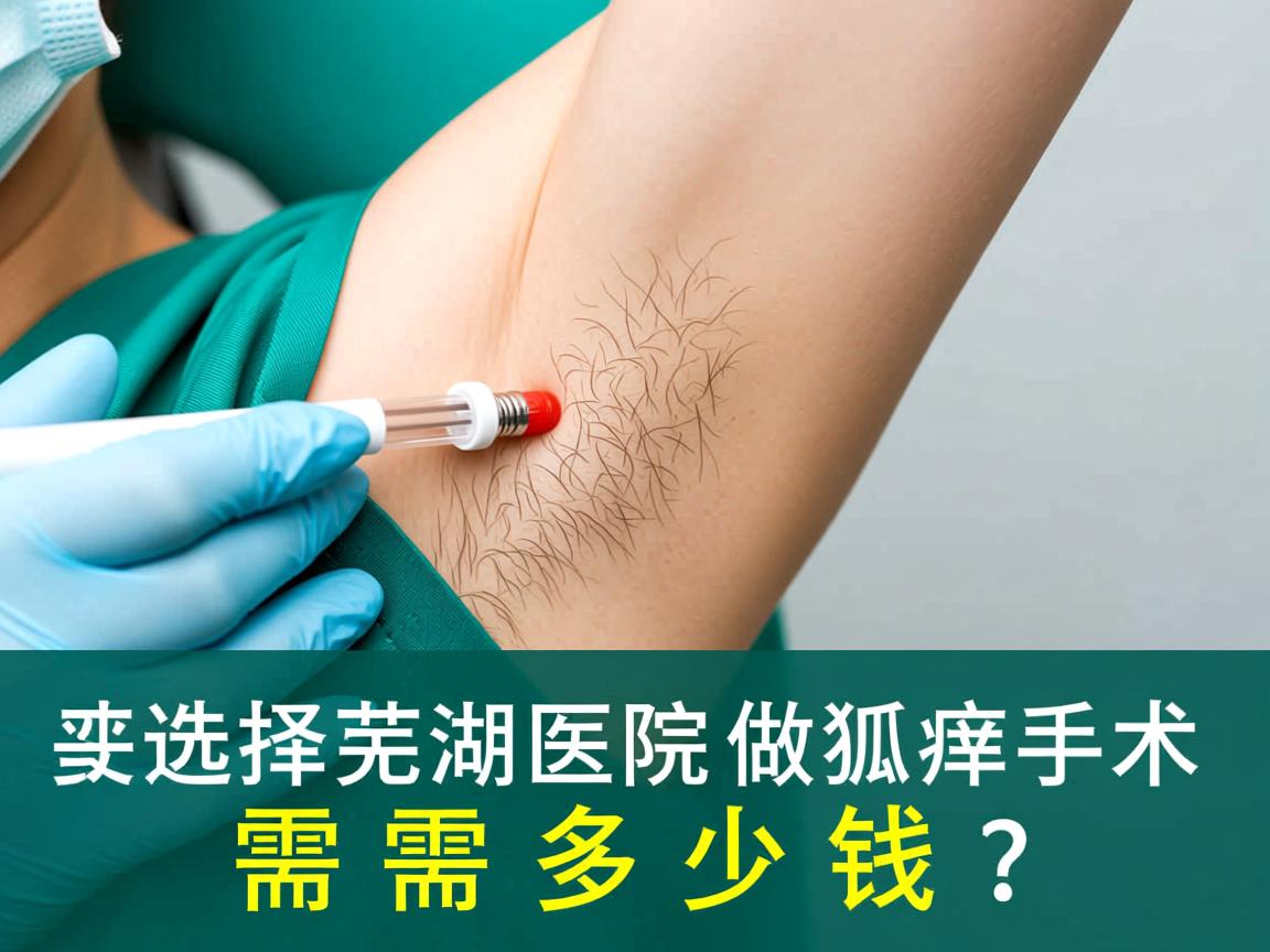 腋臭诊疗选择，芜湖医院做狐臭手术需要多少钱？
