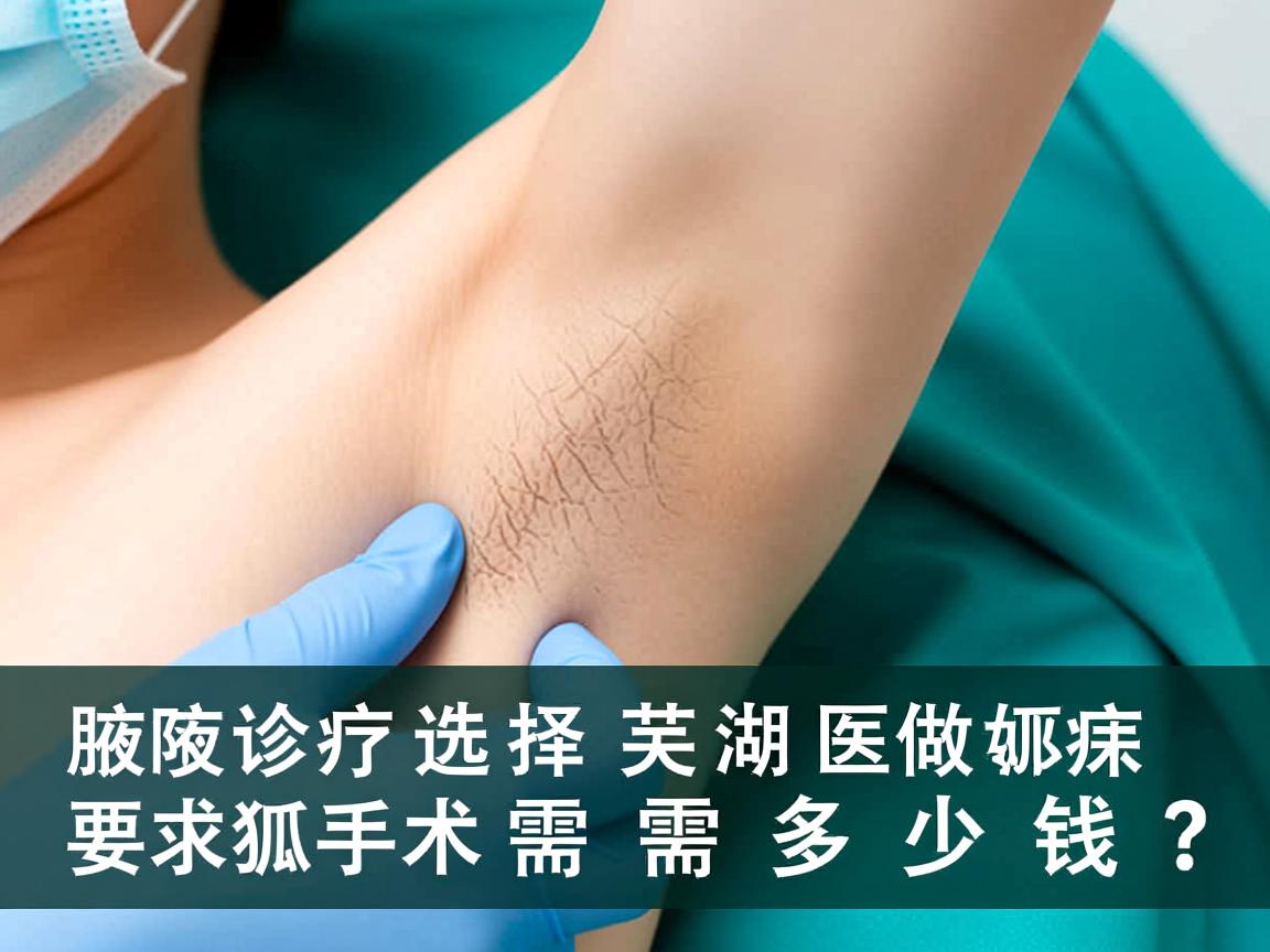 腋臭诊疗选择，芜湖医院做狐臭手术需要多少钱？
