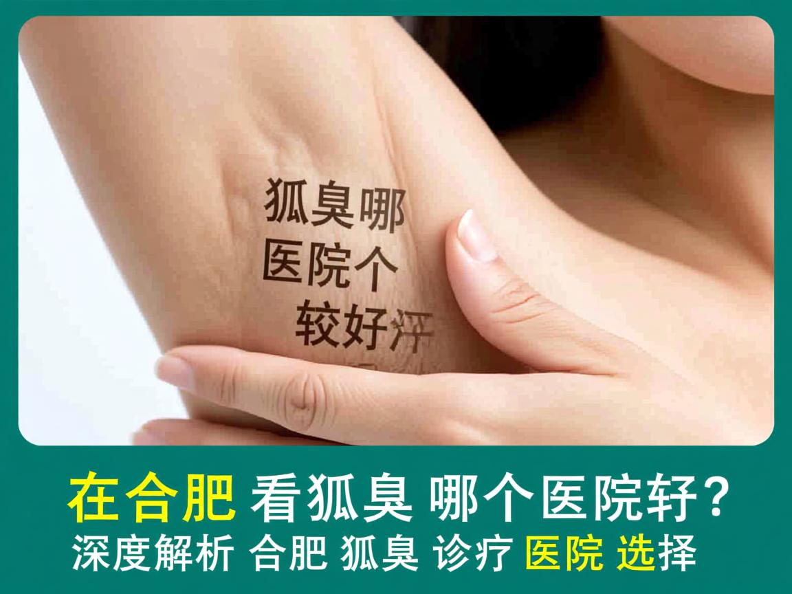 在合肥看狐臭哪个医院较好？深度解析合肥狐臭诊疗医院选择