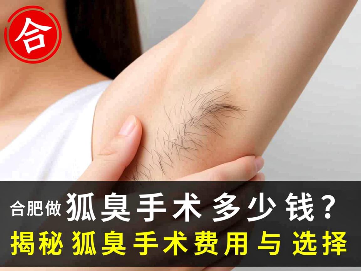 合肥做狐臭手术多少钱？揭秘狐臭手术费用与选择