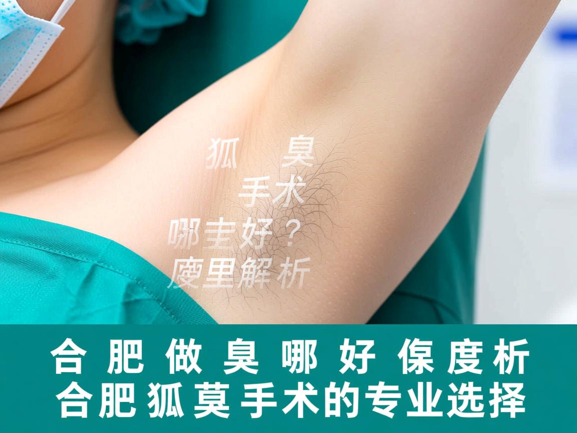 合肥做狐臭手术哪里好？深度解析合肥狐臭手术的专业选择