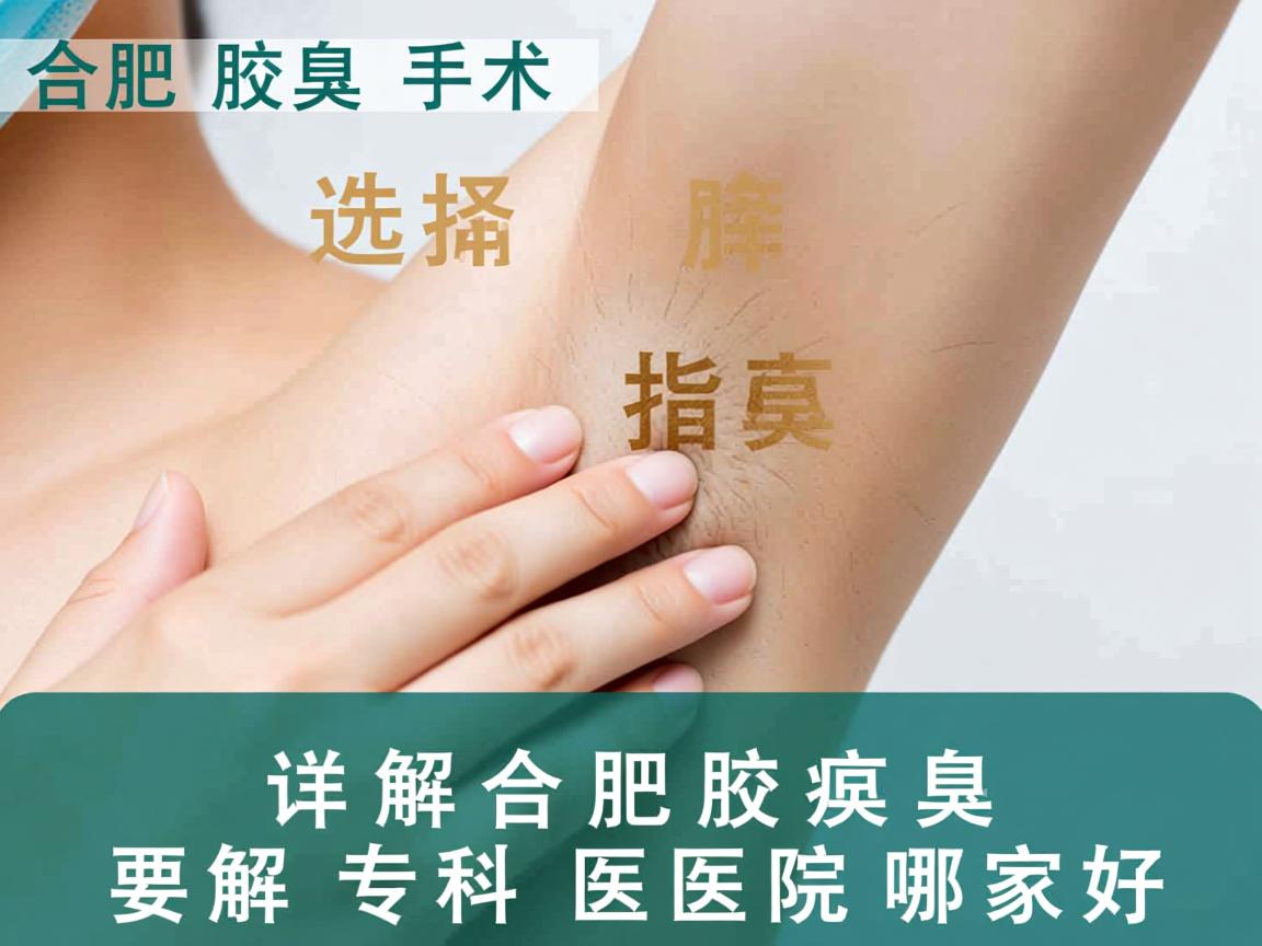 合肥腋臭手术选择指南，详解合肥腋臭专科医院哪家好