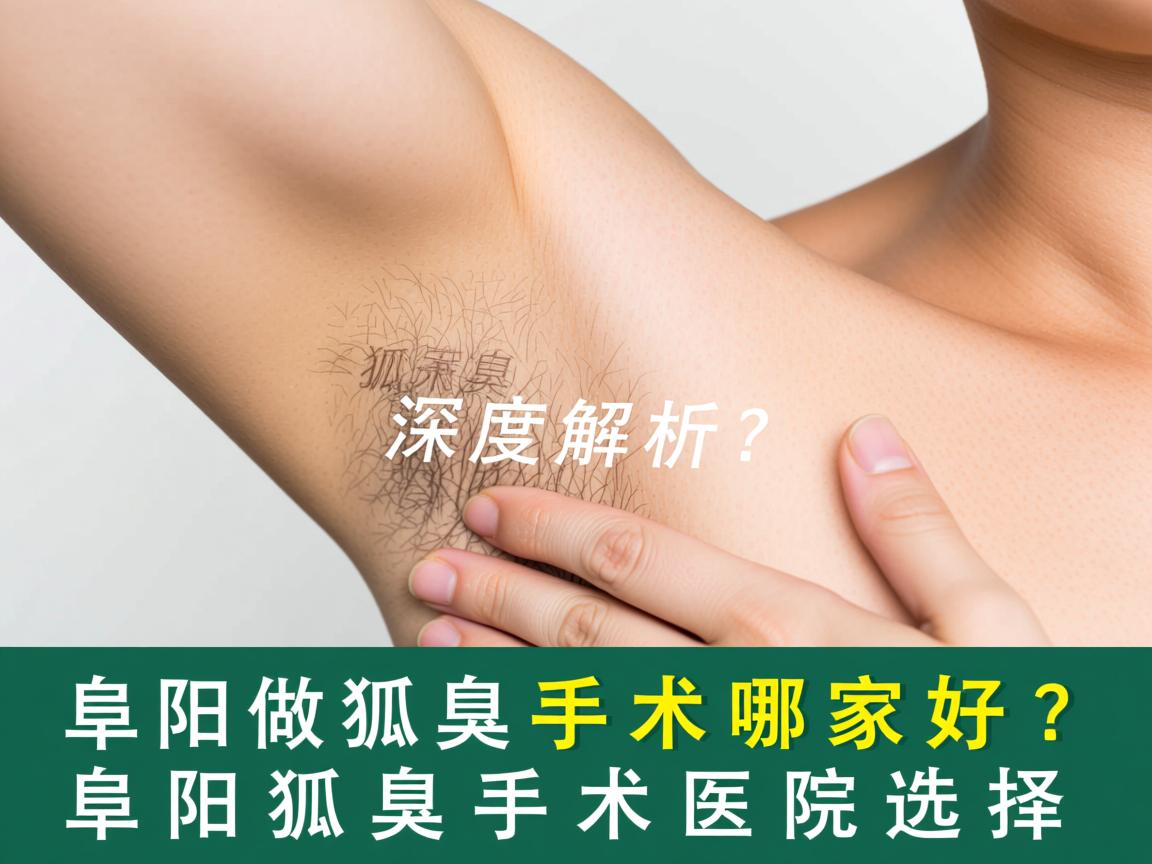 阜阳做狐臭手术哪家好？深度解析阜阳狐臭手术医院选择