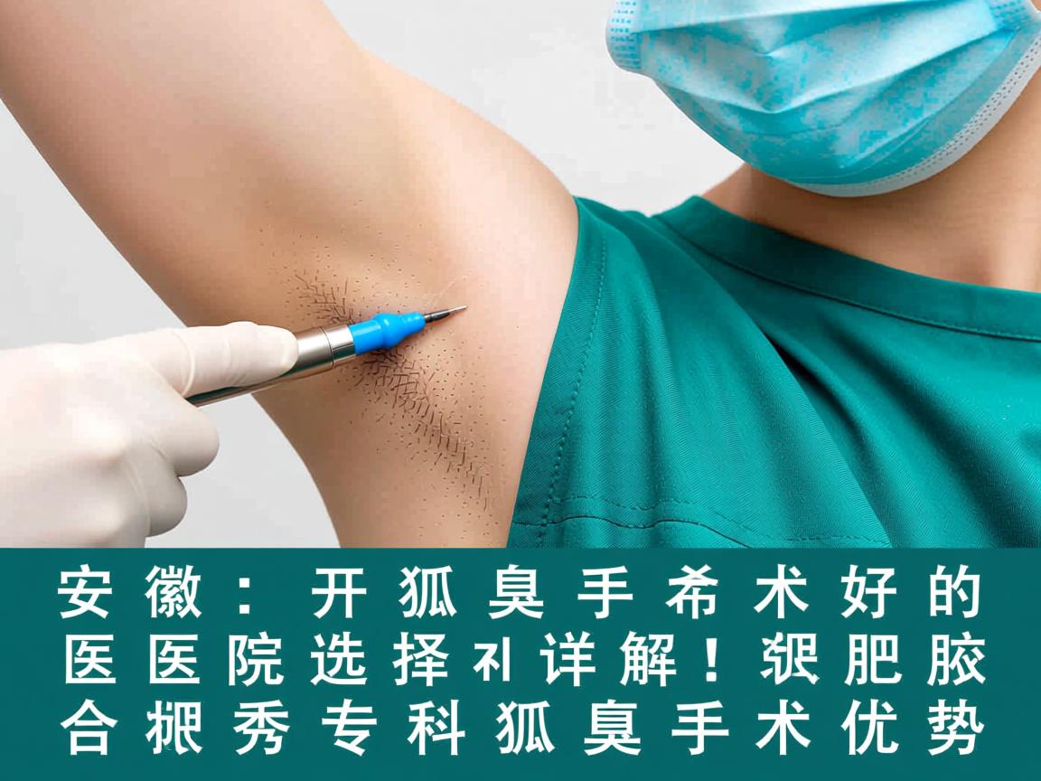 安徽开狐臭手术好的医院选择，详解合肥腋秀专科狐臭手术优势