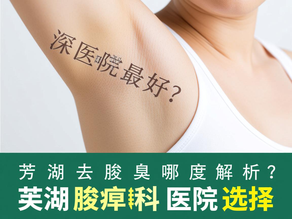 芜湖去腋臭哪家医院最好？深度解析芜湖腋臭专科医院选择
