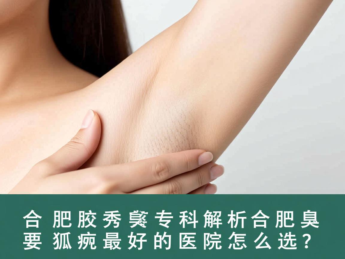 合肥腋秀腋臭专科解析，合肥治疗狐臭最好的医院怎么选？
