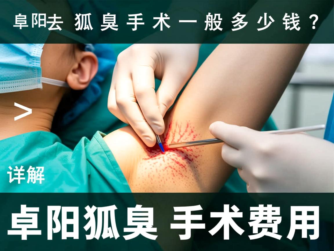 阜阳去狐臭手术一般多少钱？详解阜阳狐臭手术费用