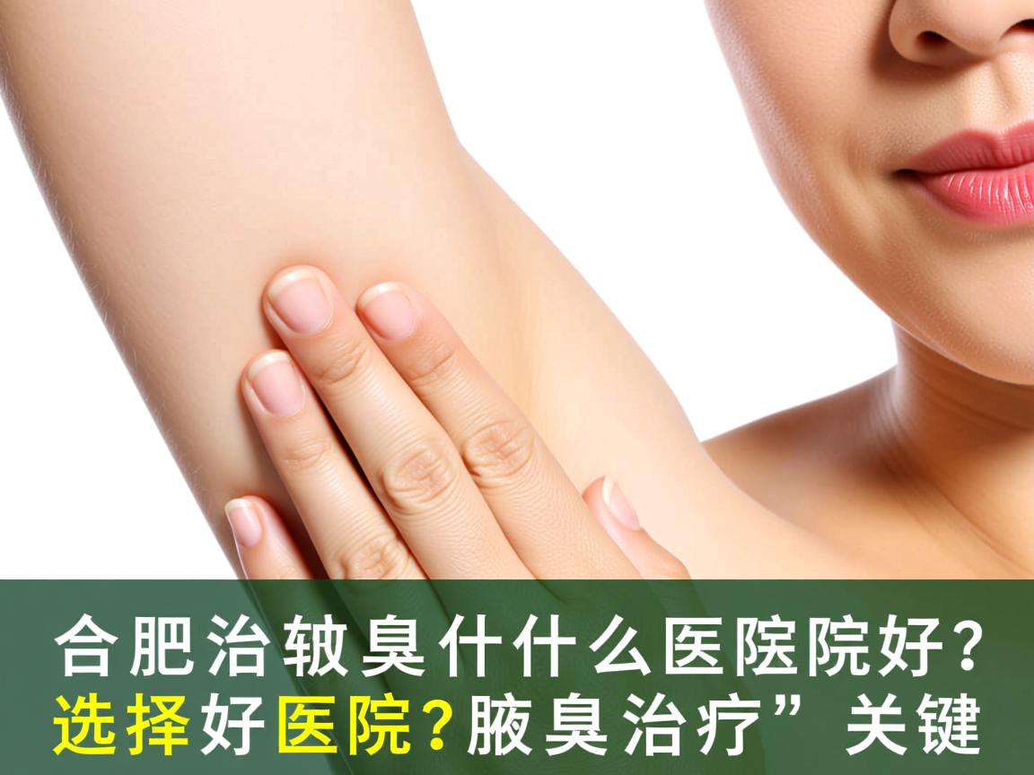 合肥治腋臭什么医院好？选择好医院是腋臭治疗的关键