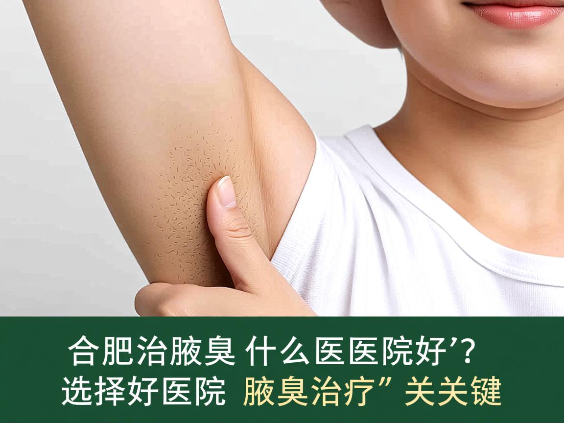 合肥治腋臭什么医院好？选择好医院是腋臭治疗的关键