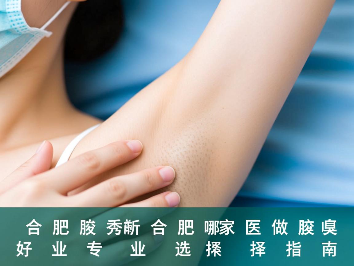 合肥腋秀解析，合肥哪家医院做腋臭好，专业选择指南