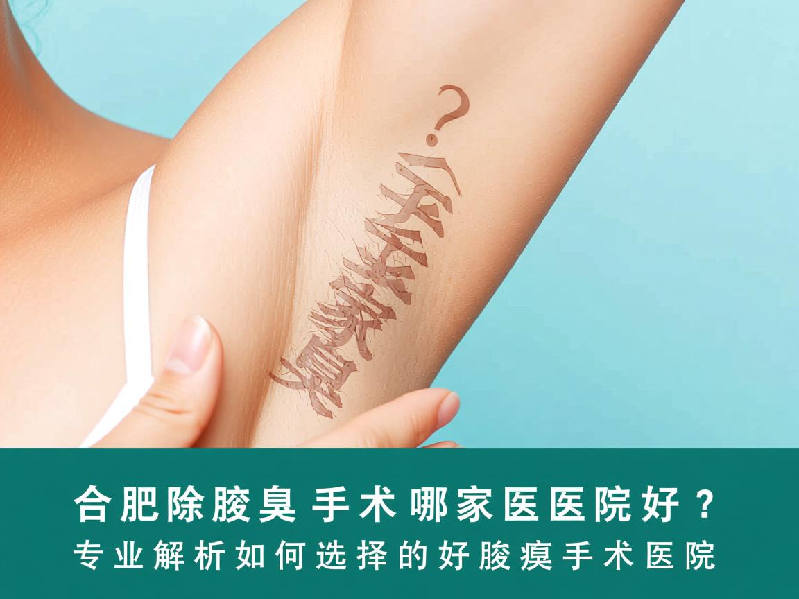 合肥除腋臭手术哪家医院好？专业解析如何选择好的腋臭手术医院