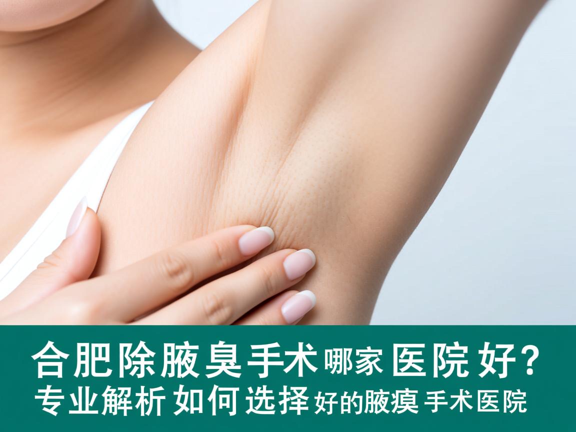 合肥除腋臭手术哪家医院好？专业解析如何选择好的腋臭手术医院