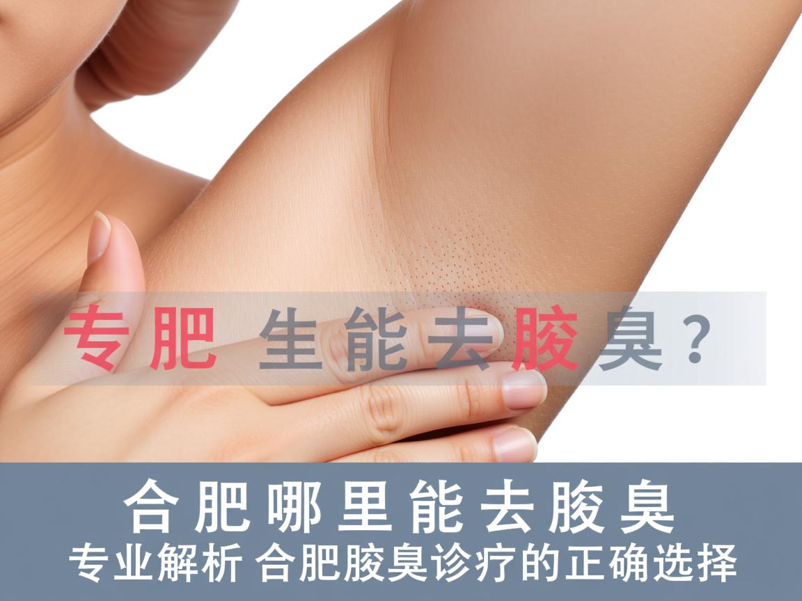 合肥哪里能去腋臭？专业解析合肥腋臭诊疗的正确选择