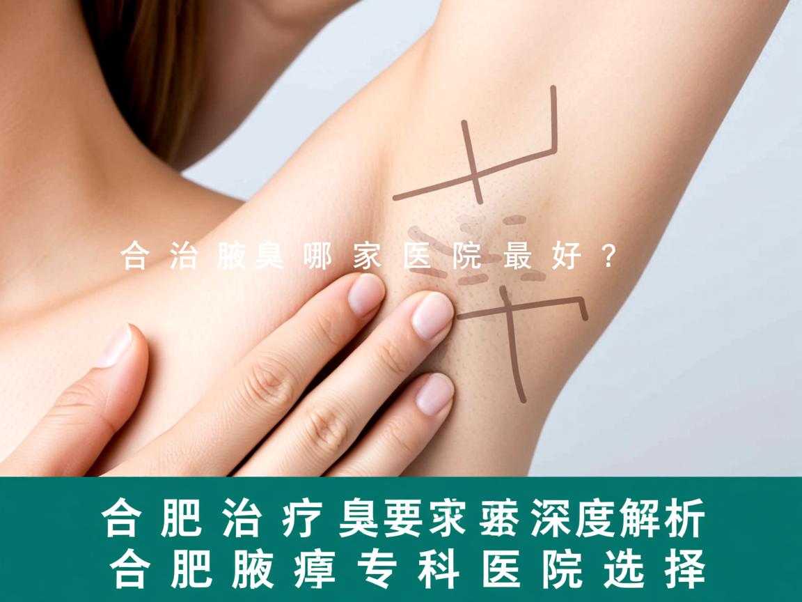 合肥治腋臭哪家医院最好？深度解析合肥腋臭专科医院选择