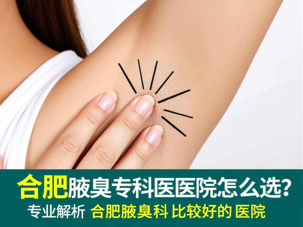 合肥腋臭专科医院怎么选？专业解析合肥腋臭科比较好的医院