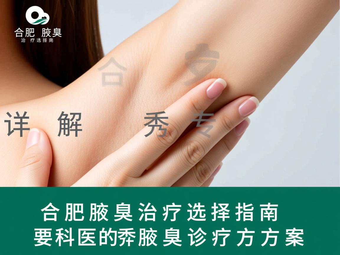 合肥腋臭治疗选择指南，详解合肥腋秀专科的腋臭诊疗方案