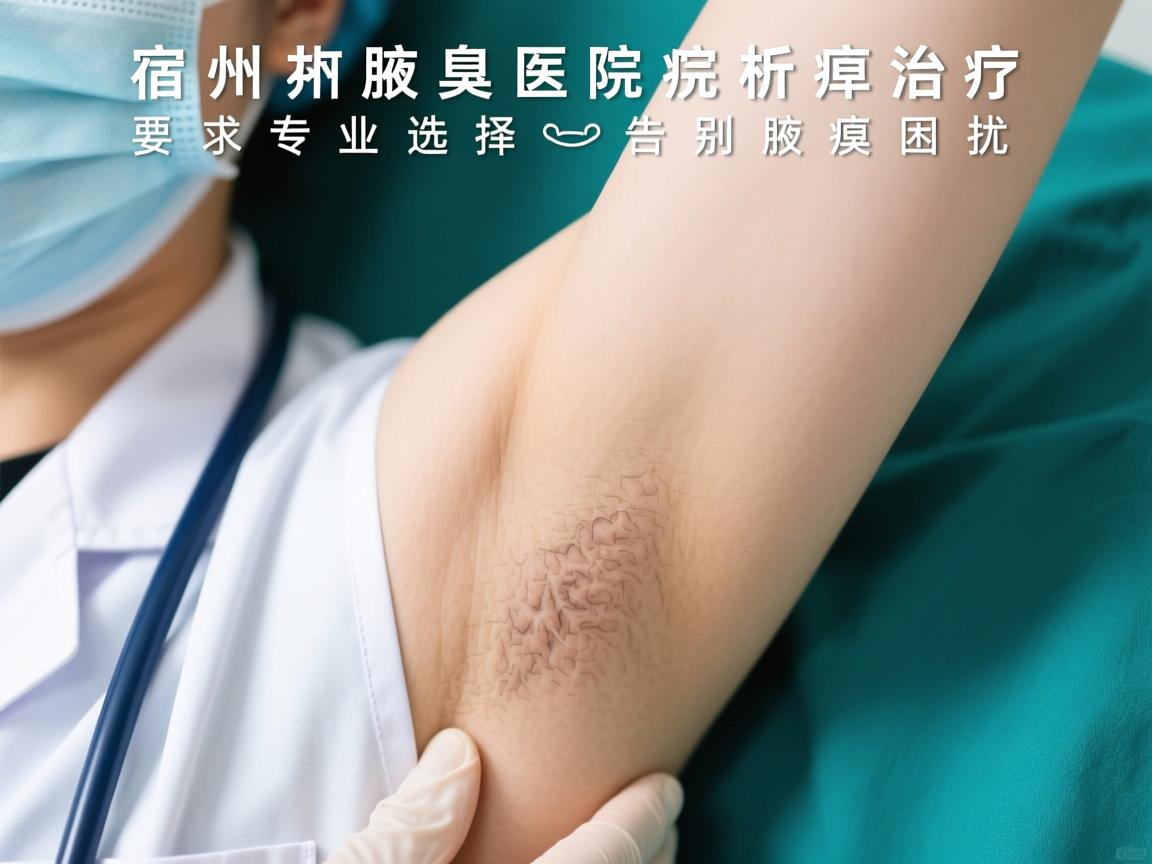 宿州腋臭医院解析腋臭治疗，专业选择告别腋臭困扰