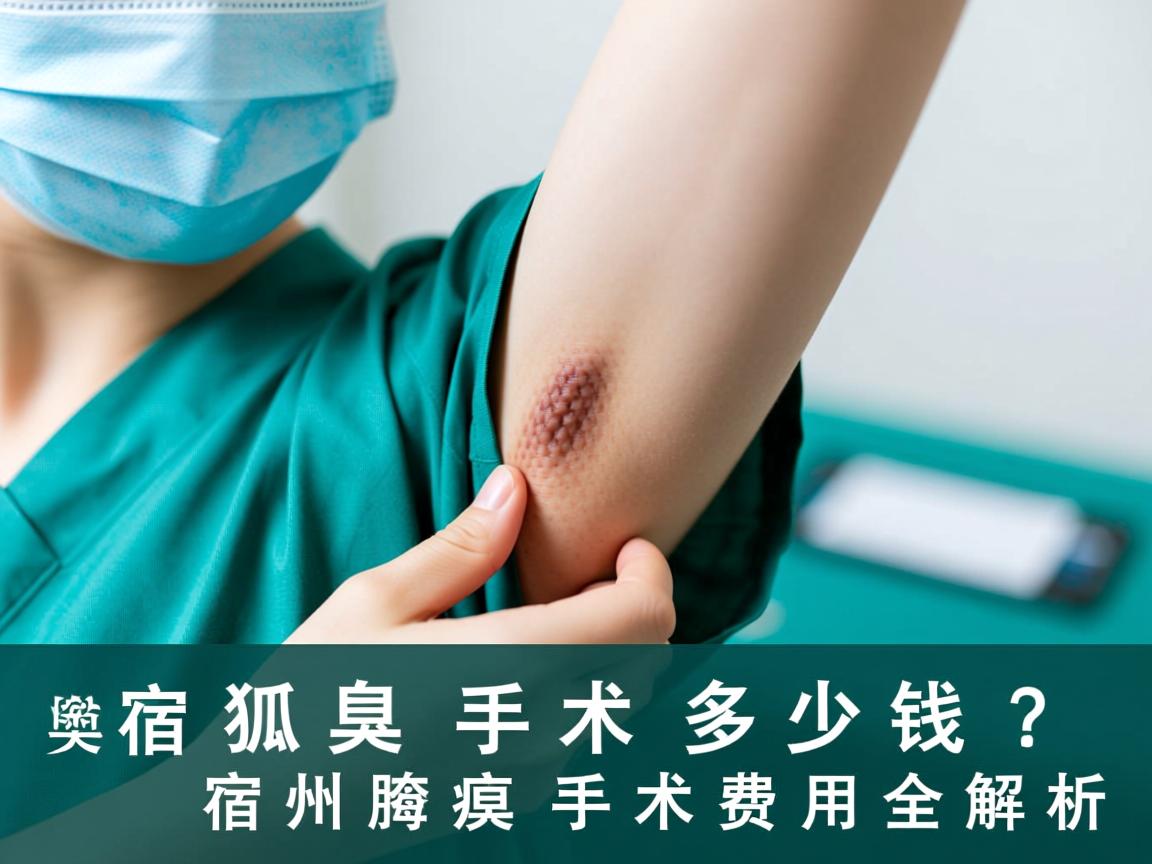 宿州狐臭手术多少钱？宿州腋臭手术费用全解析